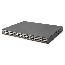 Digitus | 24 Port 10G Ethernet PoE+ Injector, 802.3at, 370 W | DN-95117