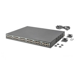 Digitus | 24 Port 10G Ethernet PoE+ Injector, 802.3at, 370 W | DN-95117