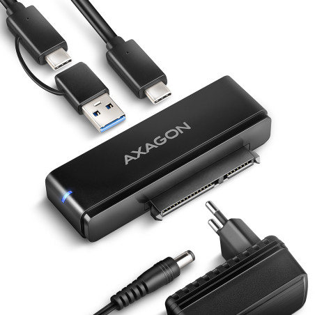 AXAGON USB-C 10Gbps FAST PORT X adapter for 2.5"/3.5" SSD/HDD | ADSA-FPX