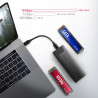 AXAGON USB-C 10Gbps - M.2 NVMe and SATA SSD THIN SCREWLESS box | EEM2-GTS2