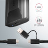 AXAGON USB-C 10Gbps - M.2 NVMe and SATA SSD THIN SCREWLESS box | EEM2-GTS2