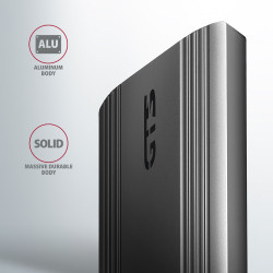 AXAGON USB-C 10Gbps - M.2 NVMe and SATA SSD THIN SCREWLESS box | EEM2-GTS2