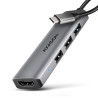 AXAGON USB-C 5Gbps STARTER 4in1 Hub | HMC-H3A