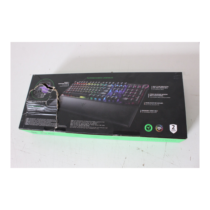SALE OUT. Razer Huntsman V2 Optical Gaming Keyboard, Purple Switch, Nordic Layout, Wired, Black | Razer Huntsman V2 Optical Gami