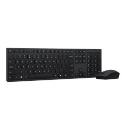 Lenovo Professional Wireless Rechargeable Combo Keyboard and Mouse | Keyboard and Mouse Set | Wireless | Mouse included | US Eng