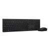 Lenovo Professional Wireless Rechargeable Combo Keyboard and Mouse | Keyboard and Mouse Set | Wireless | Mouse included | US Eur