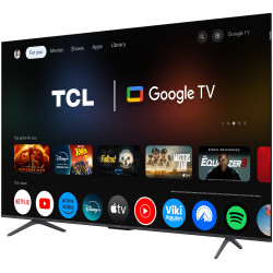 TCL 4K QLED TV | 55T8C | 55 | Smart TV | Google TV | Black