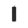 Lanberg Cable Power Strip, 4X French Outlets Quality-Grade Copper, 1.5 m | PS0-04E-0150-BK