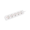 Lanberg Cable Power Strip, 5X French Outlets Quality-Grade Copper, 1.5 m | PS0-05E-0150-W