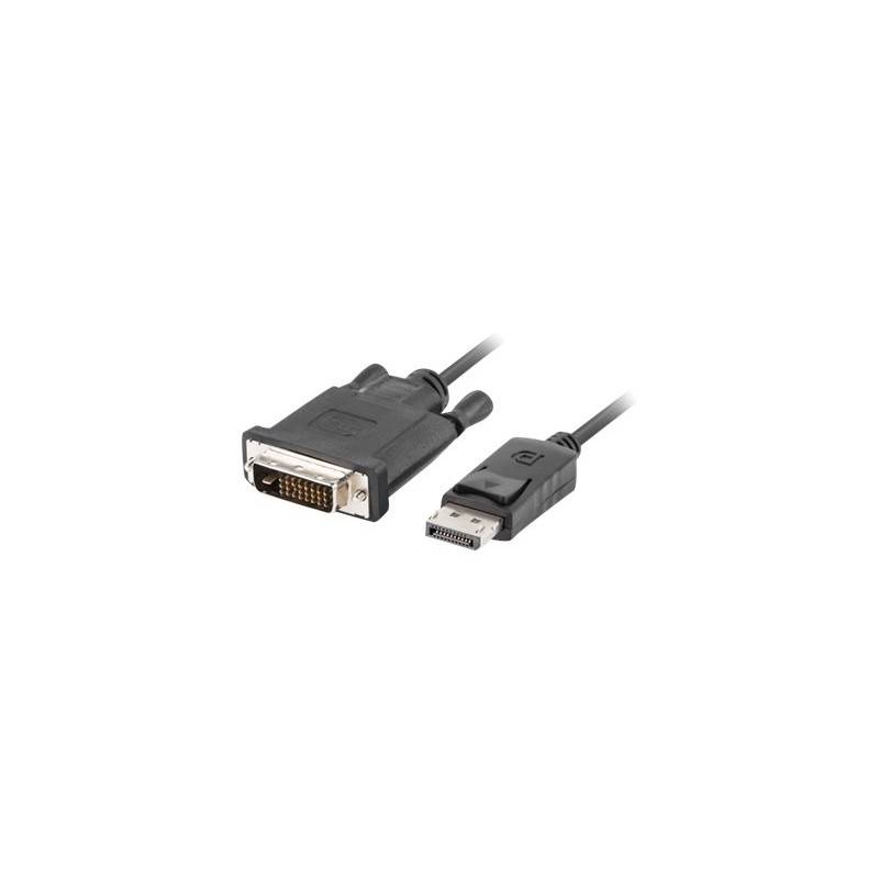 Lanberg Cable | CA-DPDV-10CU-0018-BK | DisplayPort to DVI-D | 1.8 m