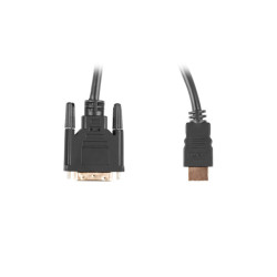 Lanberg HDMI to DVI-D Cable Dual Link with Gold-Plated 4K Connectors | CA-HDDV-20CU-0018-BK | HDMI to DVI-D | 1.8 m