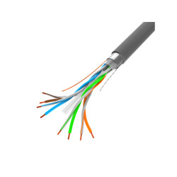 Lanberg LAN Cable Cat.6 FTP, Solid CU Grey CPR + Fluke Passed | LCF6-11CU-0305-S | 305 m