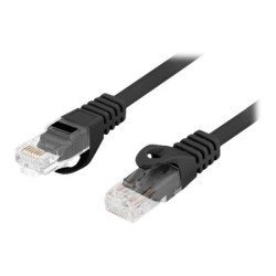 Lanberg Patchcord Cat.6 UTP LSZH CU | PCU6-10CU-0050-BK | 0.5 m