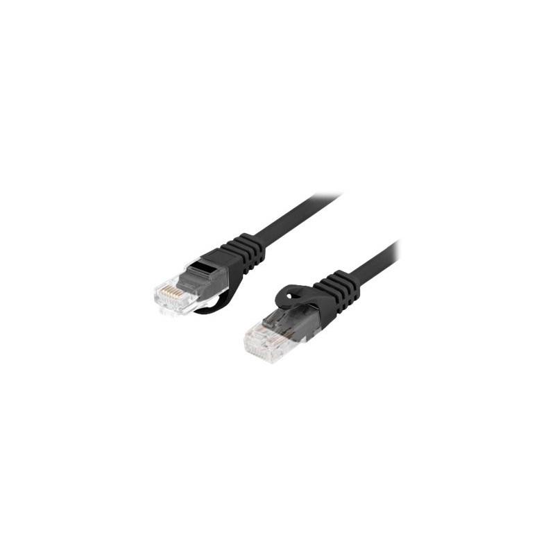 Lanberg Patchcord Cat.6 UTP LSZH CU | PCU6-10CU-0050-BK | 0.5 m