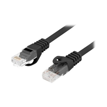 Lanberg Patchcord Cat.6 UTP LSZH CU | PCU6-10CU-0050-BK | 0.5 m