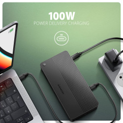 AXAGON USB4 40Gbps DUAL 4K DISPLAY 12in1 Dock | HMC-U4