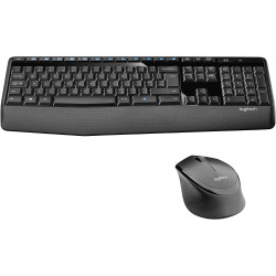 Logitech | MK345 | Keyboard and Mouse Set | Wireless | Mouse included | Batteries included | US | Black | USB | Wireless connect
