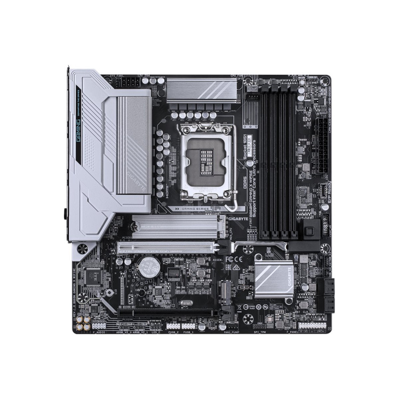 Gigabyte B860M GAMING X WIFI6E | Processor family Intel | Processor socket LGA1851 | DDR5 | Supported hard disk drive interfaces