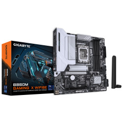 Gigabyte B860M GAMING X WIFI6E | Processor family Intel | Processor socket LGA1851 | DDR5 | Supported hard disk drive interfaces
