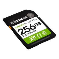 Kingston Canvas Select Plus | 256 GB | SD | Flash memory class Class 10, UHS-I, U1/U3, Video Class 10/30