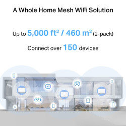 Mercusys BE3600 Whole Home Mesh Wi-Fi 7 System | Halo H27BE (2-pack) | 802.11ax | Ethernet LAN (RJ-45) ports 1 | Mesh Support Ye