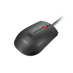 Lenovo Fingerprint Biometric USB Mouse Gen3 | Wired | USB-A | Black/Red