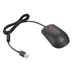 Lenovo Fingerprint Biometric USB Mouse Gen3 | Wired | USB-A | Black/Red