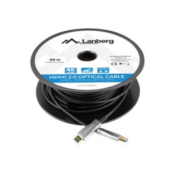 Lanberg HDMI V2.0 Cable | CA-HDMI-20FB-0200-BK | HDMi to HDMI | 20 m