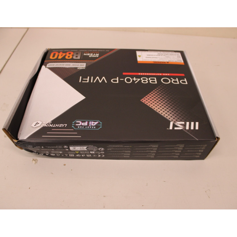 SALE OUT. MSI PRO B840-P WIFI | MSI PRO B840-P WIFI | Processor family AMD | Processor socket AM5 | DDR5 | Supported hard disk d