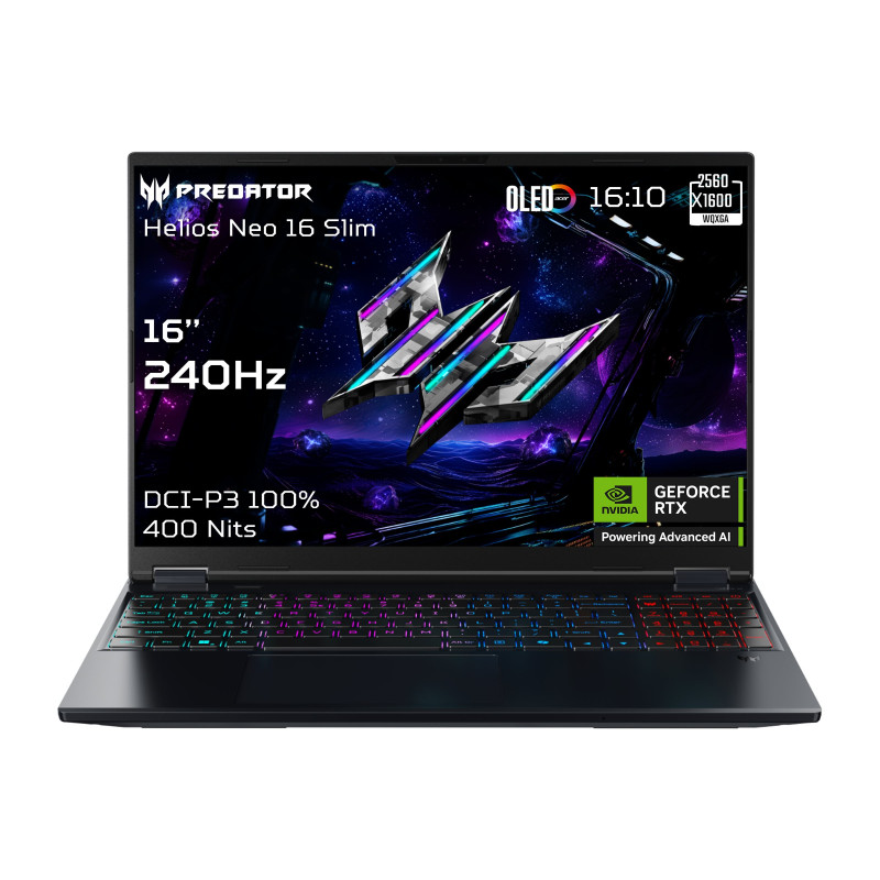 Acer | Predator Helios Neo 16S AI PHN16S-71-7556 | Abyssal Black | 16 " | OLED | WQXGA | 2560 x 1600 pixels | Intel Core U7 | 25