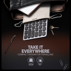 AXAGON | HMC-KB keyboard USB-C 5Gbps with HUB, microSD/SD, 3x USB-A, HDMI 4K/60Hz, PD 100W | HMC-KB-CRL