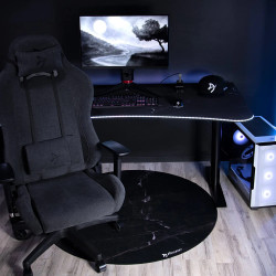 Arozzi Zona Round Floor Pad | Black Marble