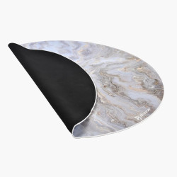 Arozzi Zona Round Floor Pad | White Marble