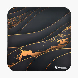 Arozzi Zona Square Floor Pad | Black/Gold