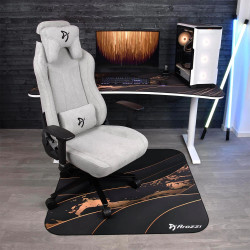 Arozzi Zona Square Floor Pad | Black/Gold