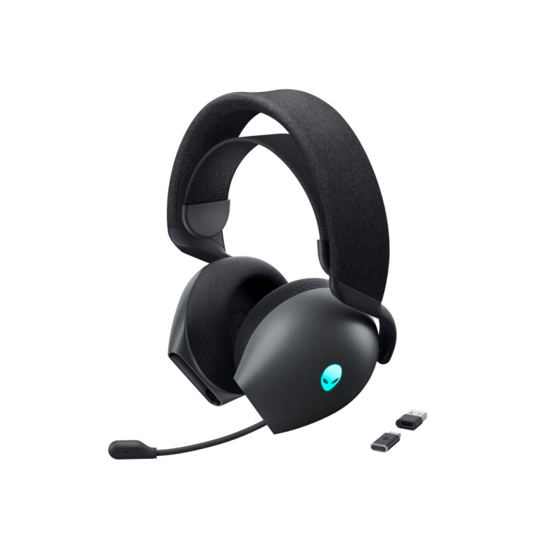 Dell Gaming Headset | Alienware Tri Mode AW725H | Bluetooth | Over-Ear | Microphone | Noise canceling | Wireless | Dark Side of 