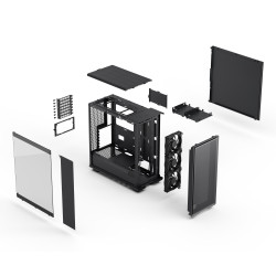 Fractal Design Case | Epoch | Black TG Light Tint | ATX | Power supply included No
