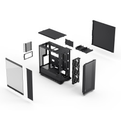 Fractal Design Case | Epoch | Black TG RGB Light Tint | ATX | Power supply included No