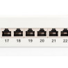 Digitus | Patch Panel | DN-91624S | White | Category: CAT 6 Ports: 24 x RJ45 Retention strength: 7.7 kg Insertion force: 30N max