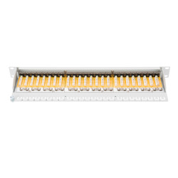 Digitus | Patch Panel | DN-91624S | White | Category: CAT 6 Ports: 24 x RJ45 Retention strength: 7.7 kg Insertion force: 30N max