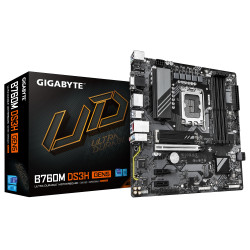 Gigabyte B760M DS3H GEN5 | Processor family Intel | Processor socket LGA1700 | Supported hard disk drive interfaces SATA, M.2 | 