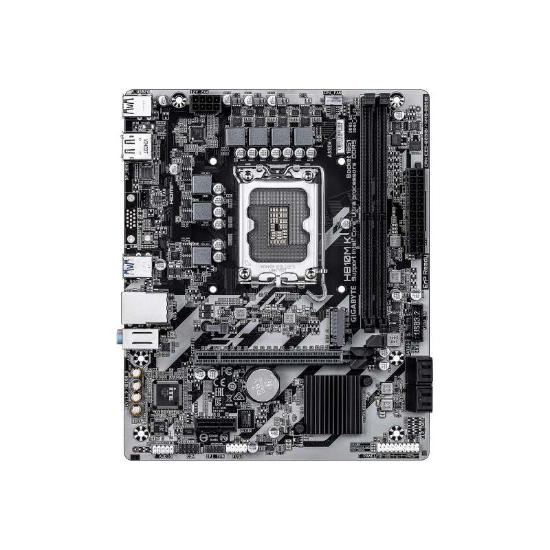 Gigabyte H810M K | Processor family Intel | Processor socket LGA1851 | DDR5 | Supported hard disk drive interfaces M.2, SATA | N