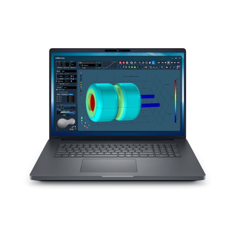 Dell Pro Max 18 Plus MB18250 | 18 " | LCD | QHD+ | 2560 x 1600 pixels | Intel Core Ultra 7 | 265HX | 32 GB | DDR5 | Solid-state 