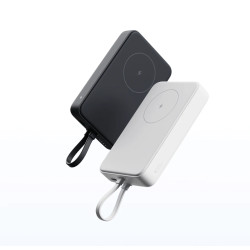 Xiaomi 33W Magnetic Power Bank 10000mAh (Integrated Cable) | 10000 mAh | White