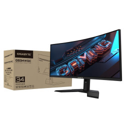 Gigabyte | GS34WQC A | 34 " | SS VA | WQHD | 120 Hz | 1 ms | 3440 x 1440 pixels | 300 cd/m | HDMI ports quantity 1