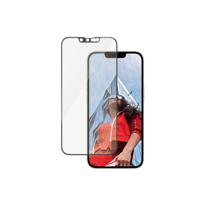 PanzerGlass Screen protector | Apple | iPhone 13/iPhone 13 Pro/iPhone 14/iPhone 16e | Glass | Transparent | Ultra-Wide Fit W. Al