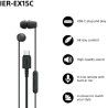 Sony Earbuds | IER EX15C | Wired | In-ear | Microphone | Black
