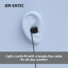 Sony Earbuds | IER EX15C | Wired | In-ear | Microphone | Black
