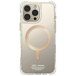 SK-2024IPP69-SDOPRM-GLD | Back cover | Apple | iPhone 16 Pro Max | Plastic | Transparent/Champagne