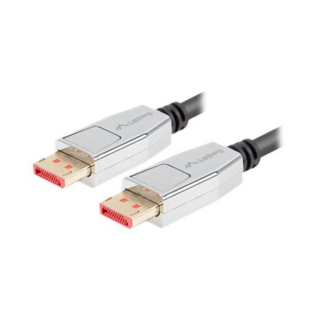 Lanberg DisplayPort M/M Cable 20 PIN V1.4 8K 60HZ | CA-DPDP-20CU-0010-BK | 1 m